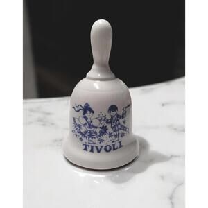 Vintage Tivoli Decorated Bell VEB Lippelsdorf Porzellanfabrik East Germany (GDR)